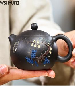 Filtro de arcilla de té nuevo chino Xishi Tapots Beauty Kettle Raw Mod Tea Juego de té personalizado 200 ml2197419