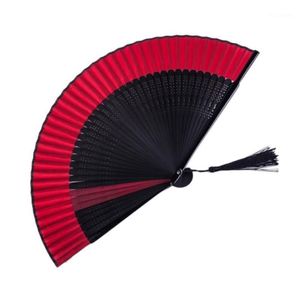 Peinture chinoise noire pliant ventilateur décoratif décoration de fan décoration pour femmes shopping décoration de danse artisanat décor1262i