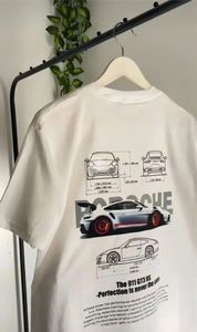 Choice Birthday Gift Perfection es nunca el final GT3RS Summer Men Tircones de algodón Camiseta Camas de moda Casual 911 Hombre Tops 240409