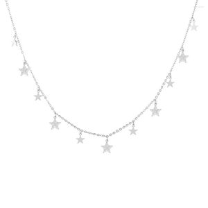 Gargantilla Bohemia estrella gargantillas collar de acero inoxidable cadena de borlas cristal pequeño colgante joyería de lujo de moda para mujeres regalos 2022