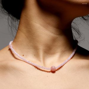 Ras du cou pierre naturelle collier de mode fait à la main perlé Yoga bavoir femmes bijoux pour la vente en gros