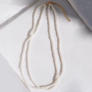Tour de cou Style Vintage véritable perle bijoux délicat Duo Lele collier Simple vente au détail/gros/baisse qualité
