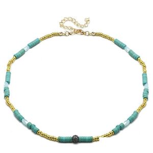 Colliers Boho mignon perle collier ras du cou femmes bijoux Collares perles de verre colliers de mode Femme bijoux colliers pendentifs Dh3Ve