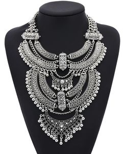 Sautoirs Grand collier grand tour de cou femme bohème ethnique déclaration gitane Maxi pendentifs collier indien puissance collier pour les femmes 231007