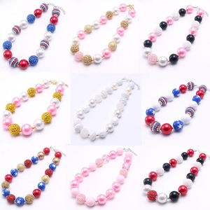 Chokers MHS.SUN All Style Random 1Pcs Cute Girls Kids Beads Collier Mode Enfant Chunky Inventaire LiquidationChokers