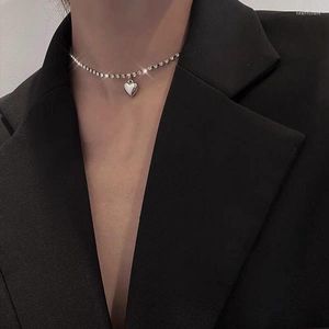 Sautoirs Brillant Cristal Chaîne Collier Ras Du Cou Pour Les Femmes Collier Goth Coeur Pendentif Initiale Colliers En Gros Tendance Esthétique Bijoux Heal22