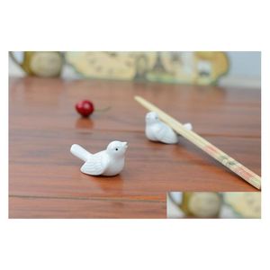 Baguettes Céramique Oiseau Baguettes Support En Porcelaine Cuillère Fourchette Couteau Reste Rack Restaurant Table Bureau Décor Hg5208 Livraison Directe Dhguz