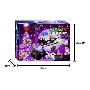 Christmas Avent Calendar 2021 Christmas Countdown Board Box Of Tricks Toys Amazing Tricks Props Kids Magic Magicy Toy Friends Gift