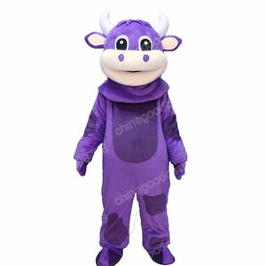 Christmas Big Mouth Cow Mascot Mascot Costume Halloween Fancy Party Robe Cartoon Characon Tespied Carnival Adults Taille Anniversaire Outdoor Tenue