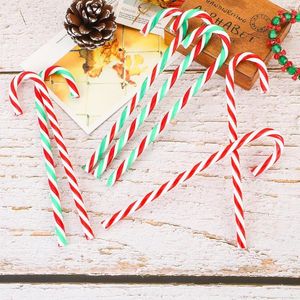 Decoraciones navideñas 10 Unids / pack Árbol Colgante Adornos de caña para la decoración del hogar Año Regalo de Navidad Juguete para niños
