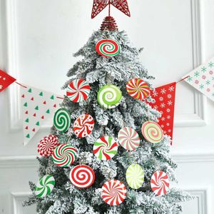 Décorations de Noël 12/16 pièces/ensemble décoration pendentif arbre de Noël bonbons pain d'épices décoration de fête de Noël pour hommes bonne année 2024 x1020