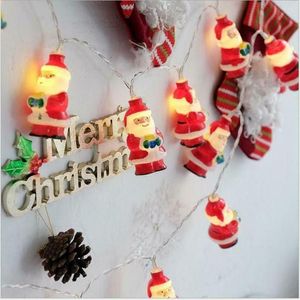 Decoraciones navideñas 20 Led Santa Claus Fairy String Lights Batería Wedding Party Birthday