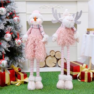 Décorations de Noël 60cm Décoration d'elfe de Noël Taille énorme debout en peluche Noël Décoration de la maison Navidad Année Cadeaux Enfants Jouets Chambre Ornements 220921