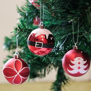 Décorations de Noël 9pcs balles ornements d'arbre décoration de fête d'arbre 6 cm