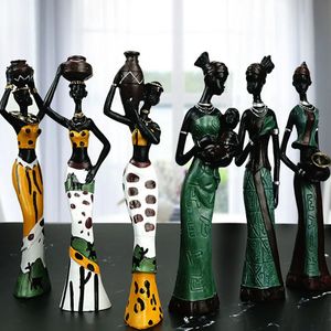 Decorazioni natalizie Figure africane Ornamenti Decorazione della casa Accessori Artigianato Statua Camera da letto Soggiorno Simulazione 3 pezzi set 231121