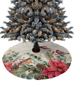 Décorations de Noël Baies Robin Tree Jupe Noël pour la maison Fournitures Jupes rondes Couverture de base