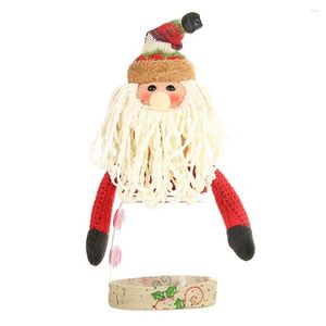 Décorations de Noël Candy Bark Transparent Box Cartoon Doll Creative Old Man Snowman Deer