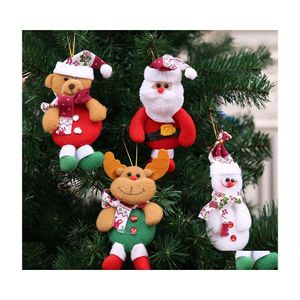 Décorations de Noël Style décorations de Noël Santa Claus Pendant Tree Daily nécessités Ornementschristmas Drop Livrot Home G DHXJH