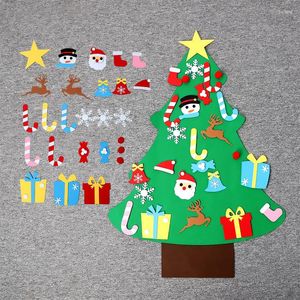 Decoraciones navideñas, colgante de árbol de fieltro, tela no tejida preescolar, regalo, decoración de puerta de vidrio, adornos, decoración del hogar