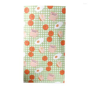 Décorations de Noël Sacs en papier de style coréen Popcorn Bag Checks Candy Box Goodie Gift Wedding Packaging 100Pcs