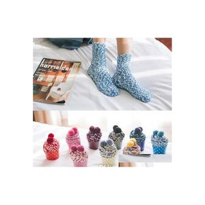 Decoraciones navideñas Lady Soft Floor Calcetines Inicio Ropa Accesorios Candy Women Fluffy Cálido Invierno Acogedor Salón Cama Regalo de Navidad Drop DHSYZ