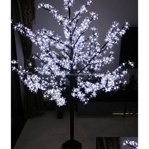 Decoraciones navideñas LED Luz de árbol de flor de cerezo artificial 864 piezas BBS 1,8 m de altura 110/220 VAC Uso al aire libre a prueba de lluvia Entrega de gotas Dhqes