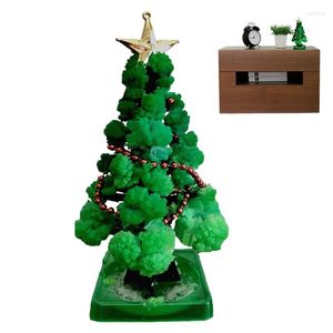 Decoraciones navideñas, árbol de cristal mágico en crecimiento, adornos DIY para niños, regalos, Kit novedoso para niños, educativo divertido