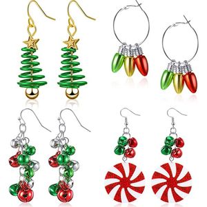 Décorations de Noël Vente Boucles d'oreilles de Noël Accessoires Arbre de Noël Cloche Guirlande Bonbons Eardrop Bijoux pour Hommes Femmes Cadeaux En Gros 220921