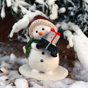 Décorations de noël bonhomme de neige en résine, Figurine de bonhomme de neige, poupées cadeaux pour enfants, décoration intérieure de l'année 2022