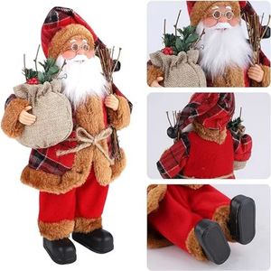 Decoraciones navideñas de pie, muñecos de Papá Noel, ideas, adornos, estatuas, decoración del hogar, 231117