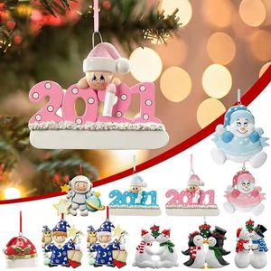 Adornos navideños Decoración de árbol Colgante Adornos de bricolaje Producto de regalo colgante Decoración familiar personalizada FY5579