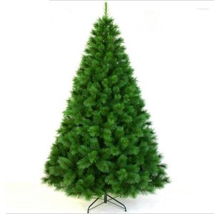 Décorations de Noël Premier arbre de chiffrement de haute qualité de 2,1 m / 210 cm plein d'aiguilles de pin décorées