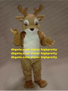 Christmas Deer Rendeer Mascot Costume Adult Cartoon Characon Tesitiy Taps Props for Performance Publicity Campaign ZZ7762