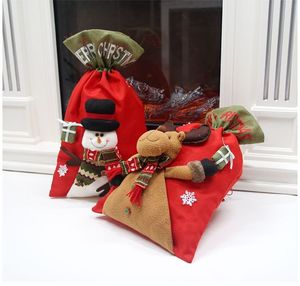 Calcetines navideños para muñecas, bolsas decorativas, medias navideñas, minicalcetines, bolsas de regalo de dulces para niños, decoración colgante de árbol