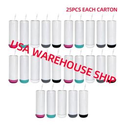 USA Warehouse 17oz sublimation haut-parleur gobelets rechargeable sans fil Bluetooth gobelet étanche en acier inoxydable tasse isolée sous vide