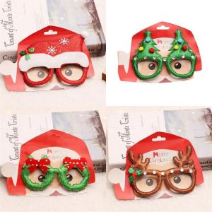 Caxe de lunettes de Noël Red Snowflake Elk Glasses Kid Adult Party Dress Up Toys Decoration des Fêtes 920