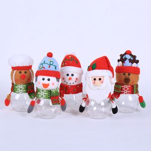 Bolsas de regalo de Navidad, tarro de caramelo, botella de almacenamiento, bolsa de Papá Noel, cajas de dulces de Navidad, regalos para niños, Año Nuevo