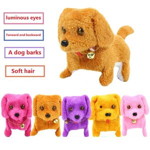 Cadeau de noël chiens électroniques interactifs animaux de compagnie Robot écorce support marche électronique jouets chien pour enfants