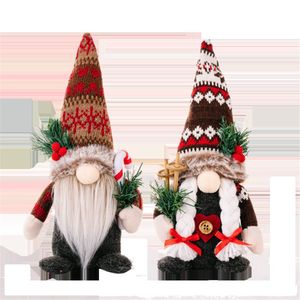 Décorations de Gnomes de Noël Tomte suédoise Thanksgiving Pâques Valentines Décor Maison de vacances Ornements de fête RRA673