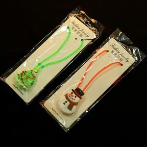 Navidad iluminar collar decoración pulseras Led niños regalo Navidad juguetes para niños niñas venta al por mayor EE