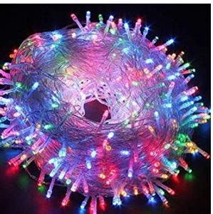 Luces navideñas 66 pies 200 LEDs Fairy Twinkle String Lights con controlador de modos de parpadeo múltiple para el árbol de Navidad, celebración del festival