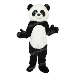 Traje de mascota de Panda de Navidad traje de personaje de dibujos animados traje de Halloween adultos tamaño fiesta de cumpleaños al aire libre carnaval Festival vestido de lujo