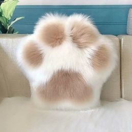 Rengal de Navidad Lindo Cat Paw Almohada Panda Panda Sofá Sofá Decoración para el hogar Repita de cumpleaños de peluche de peluche para amigos para amigos