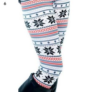 Leggings d'impression de Noël pour femmes pantalons chauds épaissis d'hiver