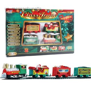 Christmas Toy Train Set Electric for Toys with 216cm Track Around The Tree Party Decor Gifts L221110