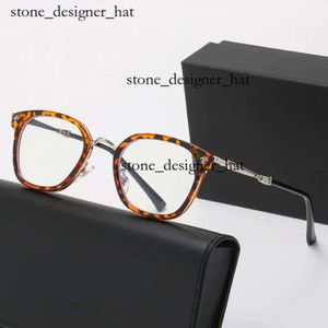 Chromees Heart Lunettes de soleil Cross Ch Cadres Designer Luxe Mode Coeur Hommes Lunettes Pur Titane Or Lunettes Plaque Myopie Chromes Femmes Marque Style Classique 6489