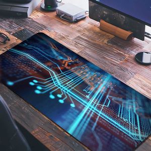 Placa de circuito, alfombrilla de ratón creativa para juegos, alfombrilla de escritorio para jugadores, teclado, alfombra grande, superficie de mesa de ordenador para accesorios