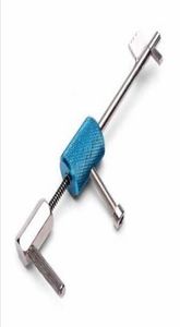 Lock Civil Quick Fored Open Lock Picks Herramienta Silver Blue2412872