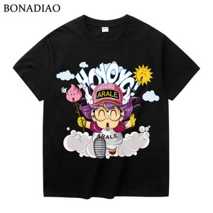 Camiseta clásica de Anime Dr. Slump Arale, Camiseta de algodón de dibujos animados Popular Unisex