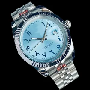 Montre arabe classique analogique rose cadran rond montres lumineuses de haute qualité 40mm en acier inoxydable argent plaqué horloge date femmes montre designer orologi sb075 C4